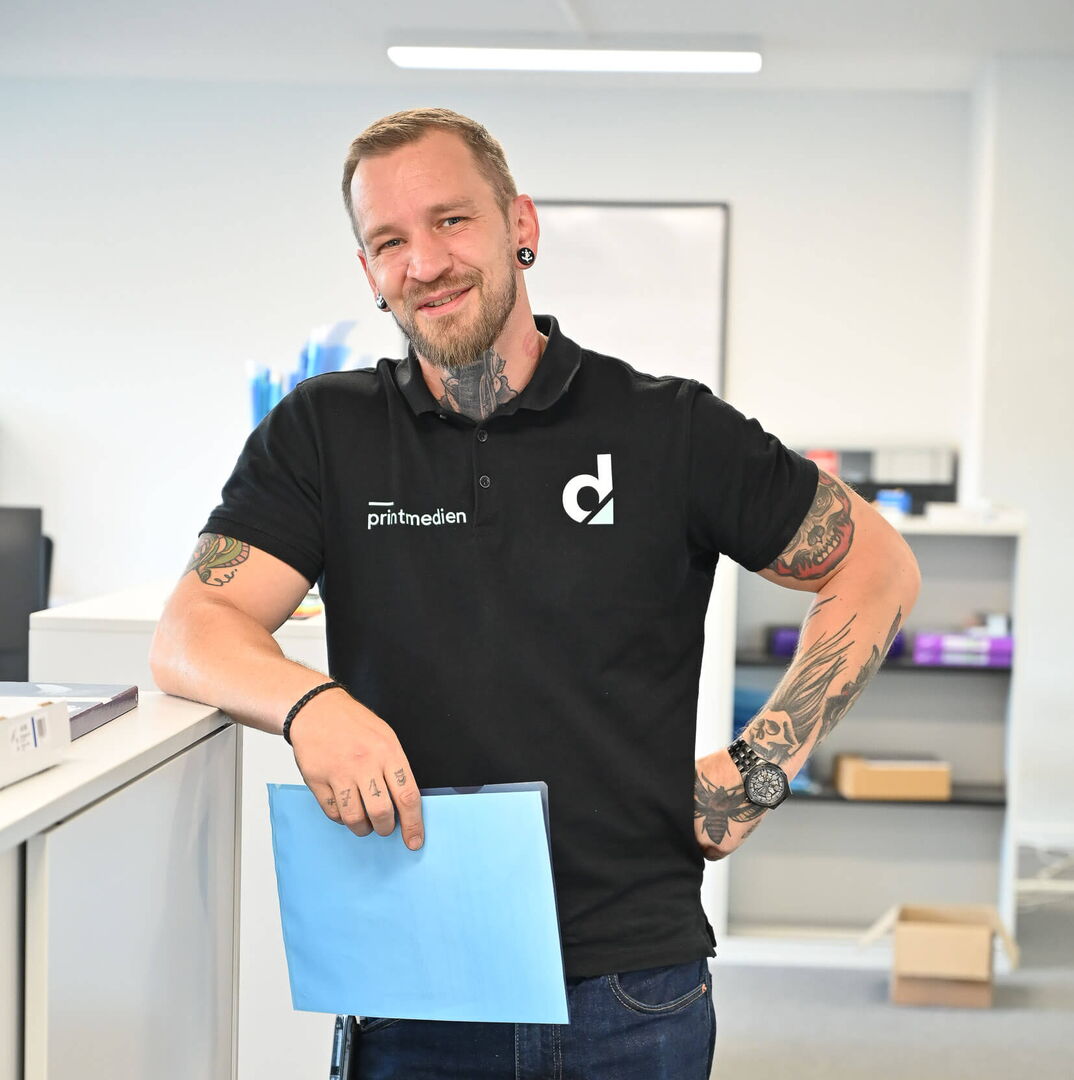 Bruno, erfahrener Drucker und Produktions-Koordinator